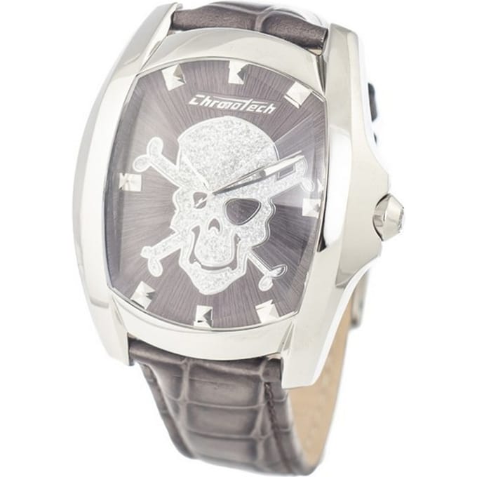 Horloge CHRONOTECH CT7988M-70. Kwarts, Kleur zwart. Man. white