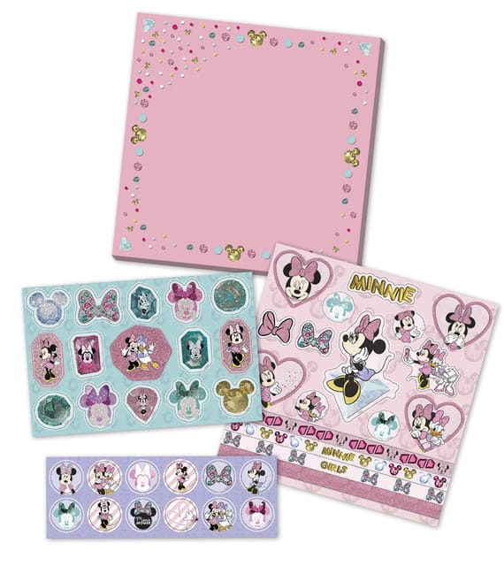 Totum Disney Minnie Mouse stickers - stickerset 3 vellen en speeldecor