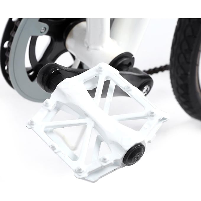 3 Heldere Kleuren 1 Paar Duurzame Aluminium Pedalen Antislip Plat Platform MTB Fietspedaal wit