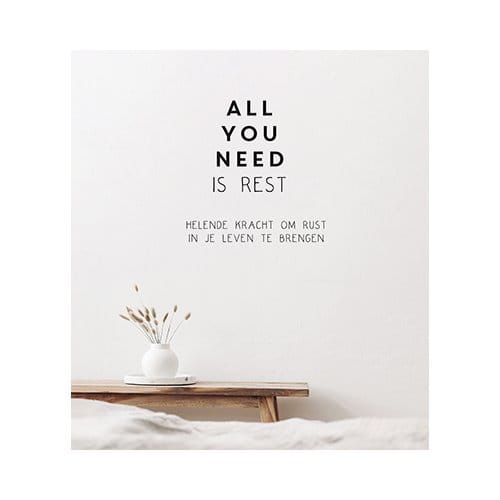 All You Need Is Rest