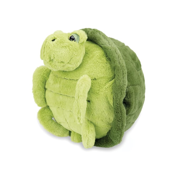 Cozy Noxxiez Handwarmer Schildpad Junior 35 X 35 Cm Pluche Groen