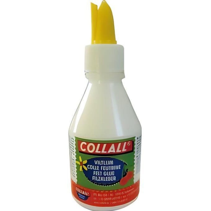 Colle pour feutrine - Collall - 100 ml - Sans solvant - Sans odeur - Idéale pour tissu blanc