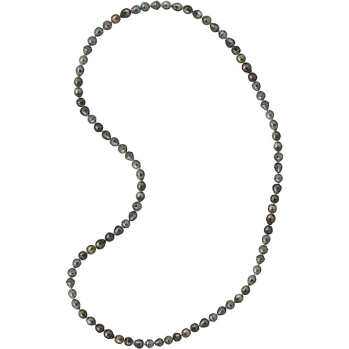 Tahitiparel Ketting Rank rand 8-9mm