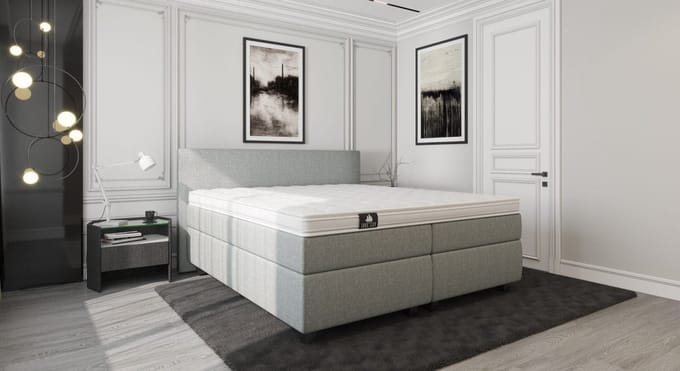 Mörgenn Boxspring Luxury Suite - Complete Hotel Boxspring met Pocketvering - Luxe 10cm Topper - Bruin - 90x210