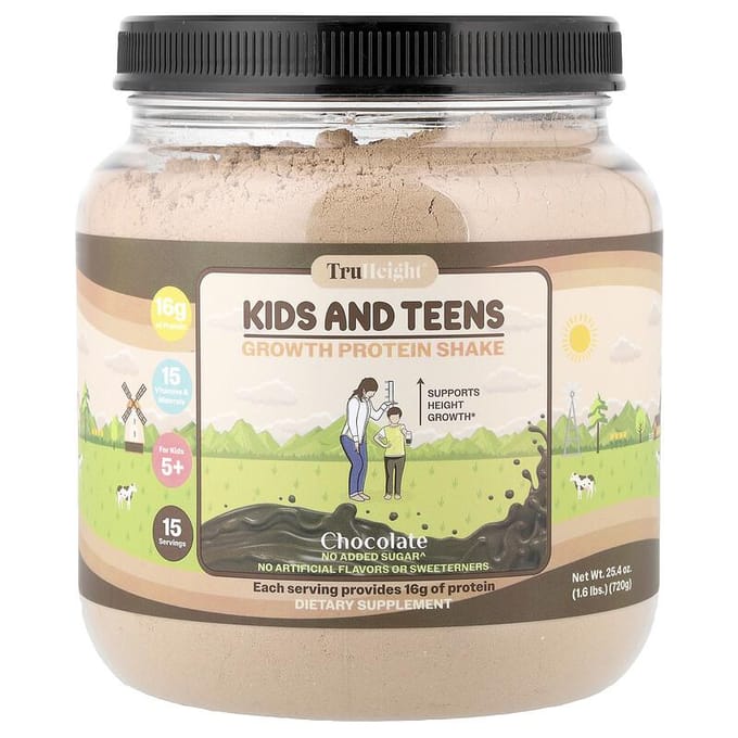 Groei Proteïne Shake, Voor Kinderen 5+, Chocolade, 750 ml (720 gr)