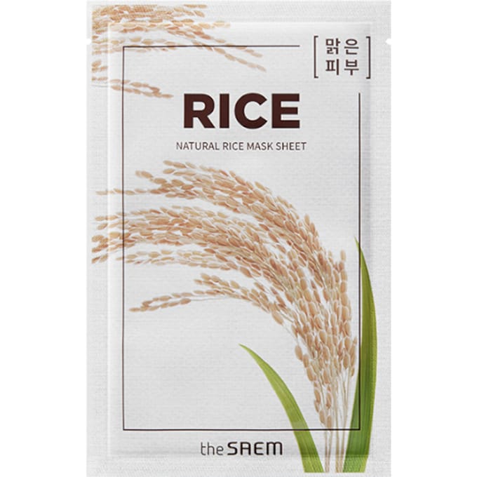 [PROMOTIE]The Saem - Natural Mask Sheet - Rice - 1stuk
