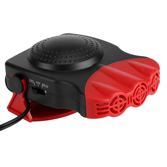 150W 12V 2 In1 Auto Vrachtwagen Verwarming Koelventilator Kachel Voorruit Ontwasemer Ontdooier red