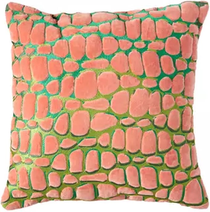 Light&living Kussen 45x45 cm TOMBA groen+koraal