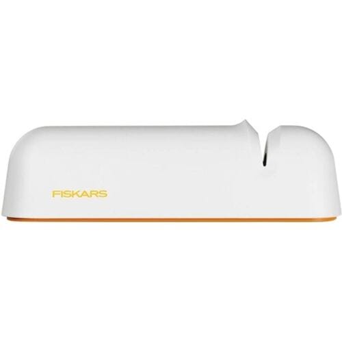 Fiskars Messenslijper - Roll-Sharp - Slijper met Anti-slip pads - Vaatwasserbestendig - Wit - Compact
