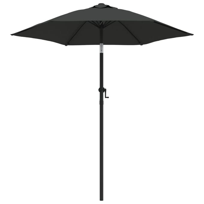 vidaXL Parasol 200x224 cm aluminium antraciet