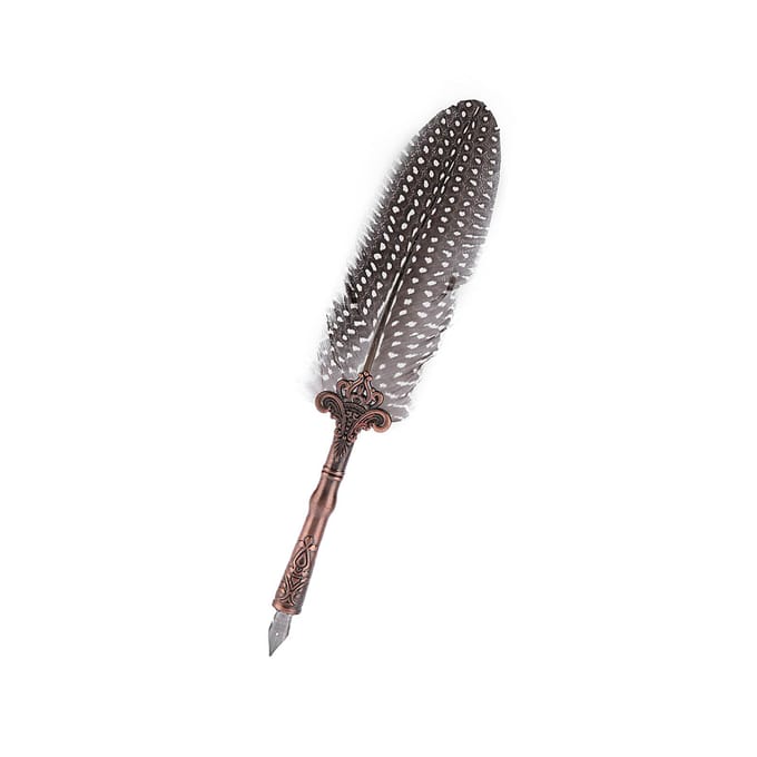 Stylo plume rétro classique, ensemble de bouteilles d'encre, papeterie, cadeau d'anniversaire, boîte noire noir