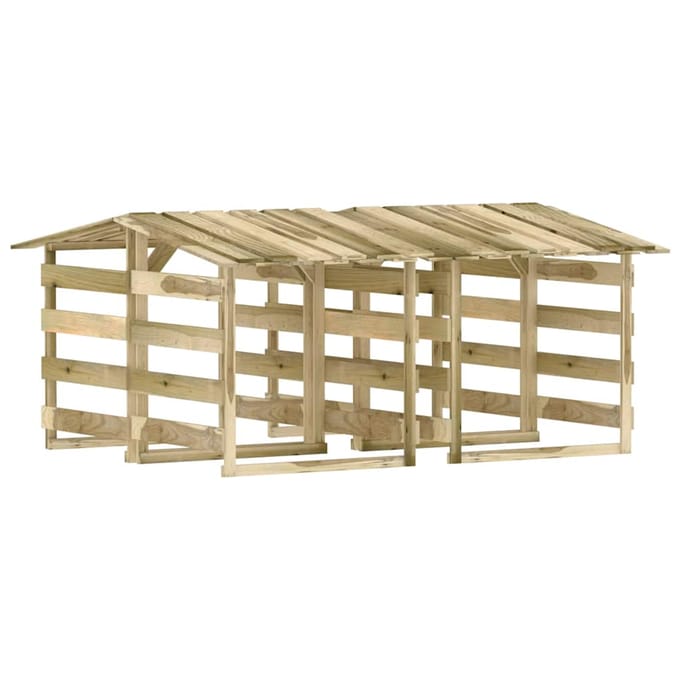 vidaXL - Pergola's - met - dak - 4 - st - 100x90x100 - cm - geïmpregneerd - grenenhout