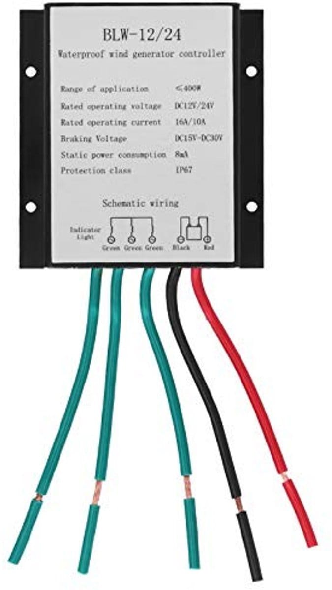 Allecto - Wind Charge Controller - Regulator voor Windgenerator - Waterproof ontwerp - 400W vermogen - Efficiënt energiebeheer - Ideaal voor duurza...