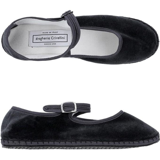 Drogheria CriVerini Mjpj Ve Oo Asx Mary Jane Velours Platte Schoenen MJPJ VE OO ASX (38)