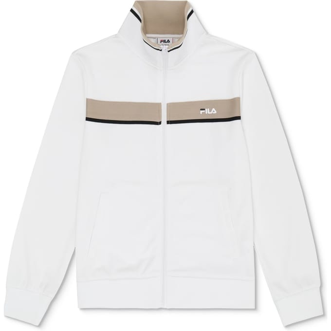 FILA Campasso Regular Taped Track Jacket Bright White-white Peppe Größe: 146/152 | Jacken Outlet | kids | Weiß
