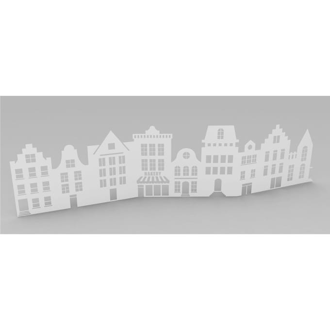 VBS Papieren Silhouet "Huizen"