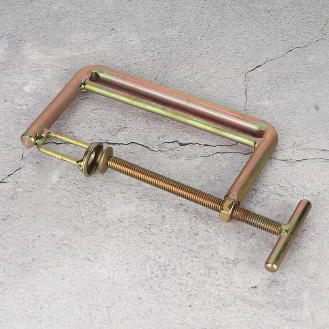 Aluminium Klepveerklemmen Compressor Motorfiets Auto Reparatiegereedschap Onderdeel(Type A) beige