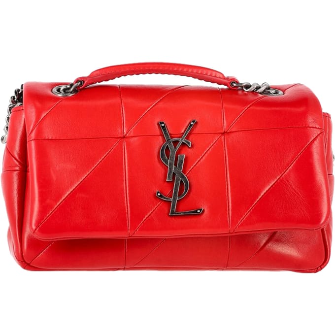 Saint Laurent Kleine Jamie Flap Schoudertas in Rode Leer