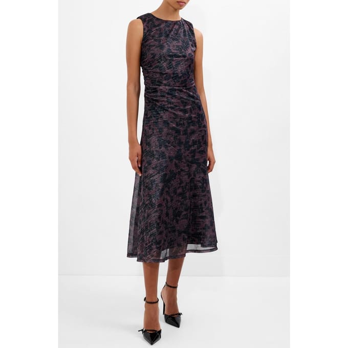 French Connection Lorrie Round Nk Dress Multi Multi Taglia: S | Abiti Midi Outlet | Donna