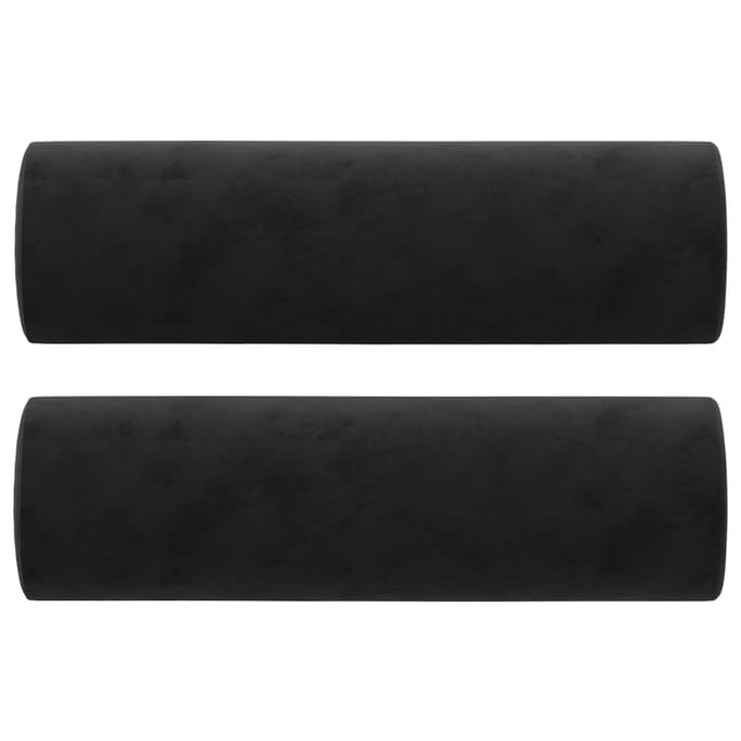 vidaXL - Sierkussens - 2 - st - 15x50 - cm - fluweel - zwart