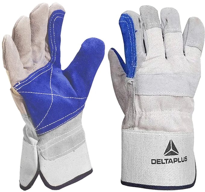 Delta Plus GSEC Handschoen Rundsplitleder Grijs - maat 10 - DS202RP