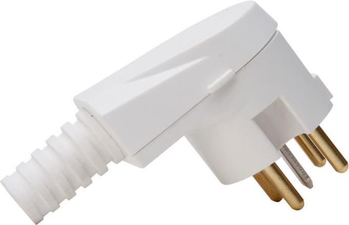 KOPP Perilex haakse stekker, 16A, 400/230V | WIT