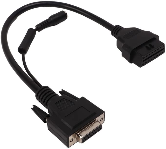 OBD I Bluetooth Conversiekabel - 16-Pin Man naar 15-Pin Vrouw Adapter voor Launch X431