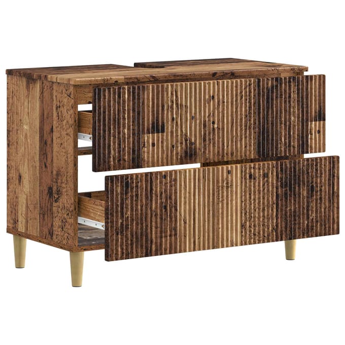 vidaXL - Wastafel - kabinet - voor - de - badkamer - ARNHEM - Oud - hout