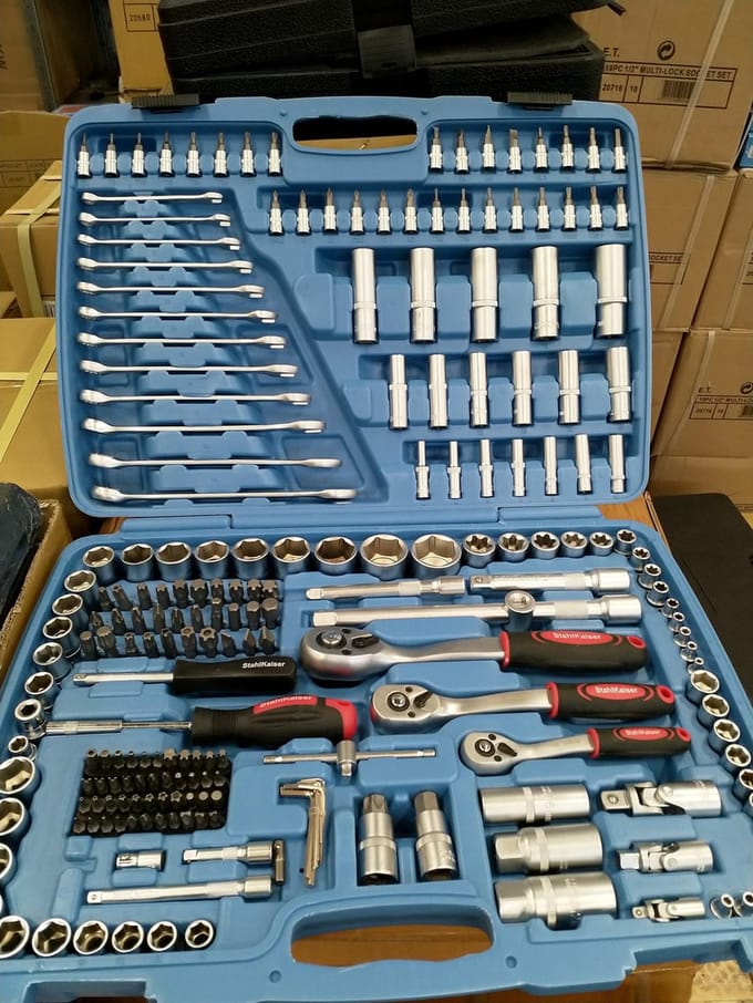 Sthor Ratelset 216-delig metaal 58691