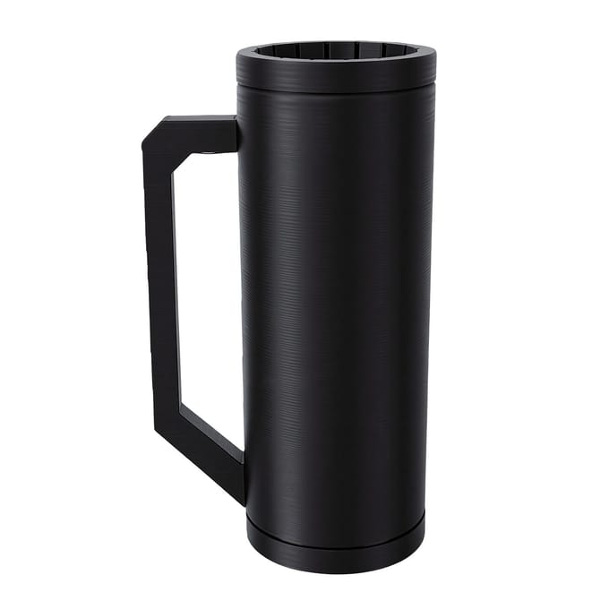 Dubbele Bekerhouder Multifunctioneel Draagbaar Plastic Dubbele Bekerhoes voor Drankjes Sleutels Zaklamp zwart