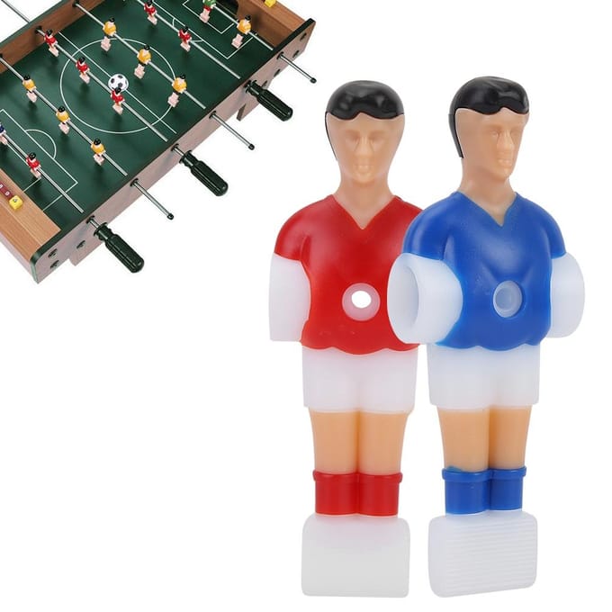 Tafelvoetbalspeler Voetbalspellen Mini Humanoïde Plastic Pop Tafelvoetbalmachine Accessoire black