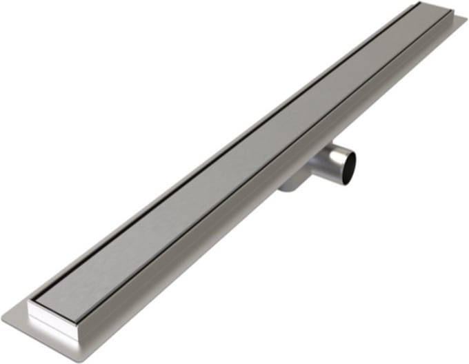 Plieger Reno 2.0 douchegoot - RVS - Met rooster - Met flens - 800mm