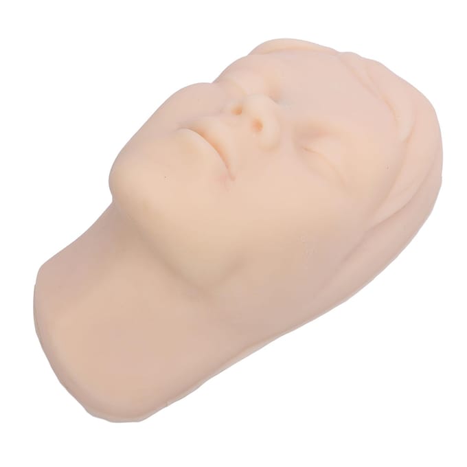 1:1 Mannequin Gezicht Model Student Estheticus Siliconen Hoofd Model voor Micro Plastic Onderwijs beige
