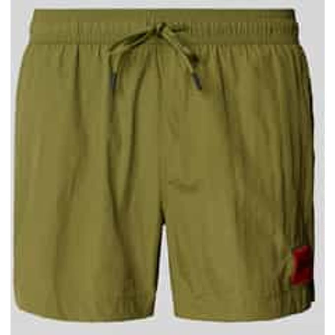 Regular fit zwembroek met labelpatch, model 'DOMINICA'