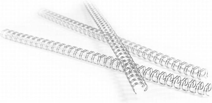 Wire-O bindruggen 6,4mm -1/4 - zilver - 100 stuks