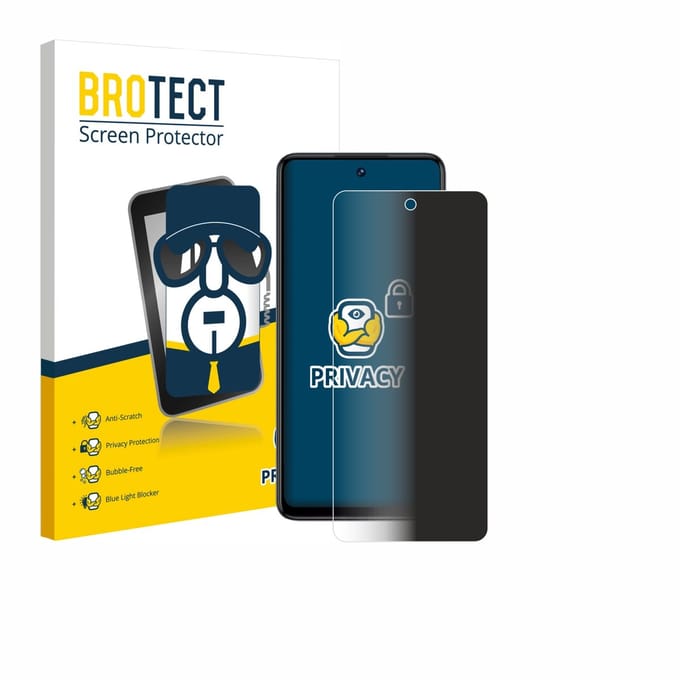 BROTECT - privacy screenprotector voor Philips S7710 Omni 10 - Folie Beschermfolie Blauwlichtfilter