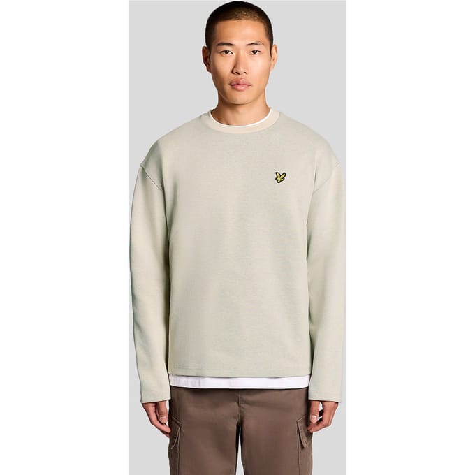 Ronde hals sweat in jacquard Lyle & Scott