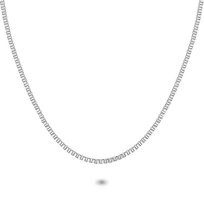 Twice As Nice Halsketting in edelstaal, venetiaan ketting 2,5 mm 70cm+5cm