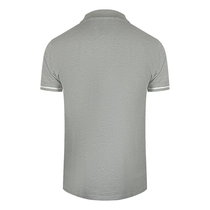 Cavalli Class Bold Stripe Collar Grijs Poloshirt