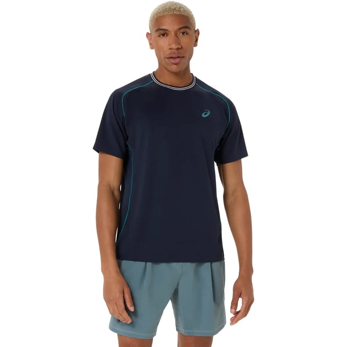 ASICS Game   T-shirt Heren-donkerblauw