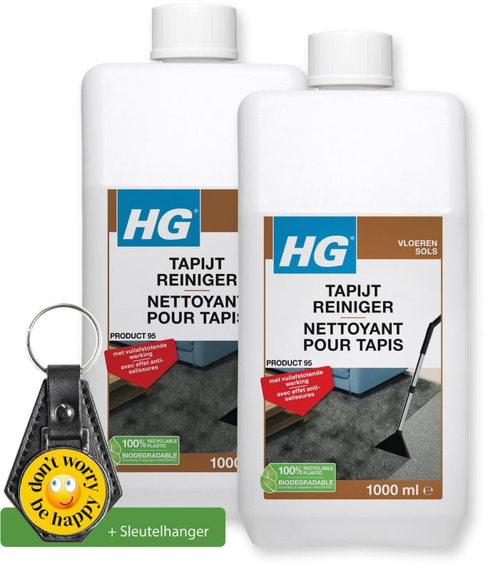 HG Tapijt reiniger- 2 stuks - inclusief sleutelhanger