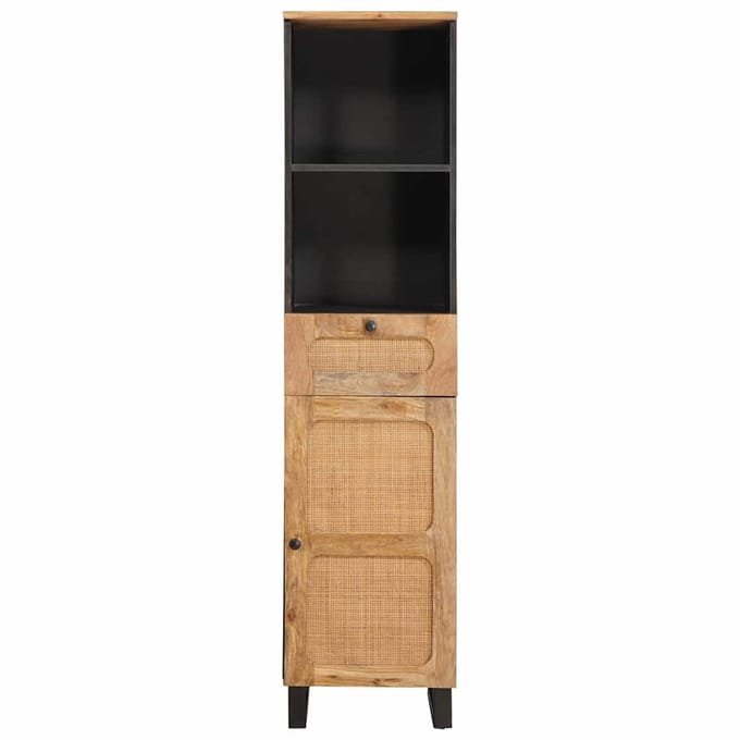 vidaXL - Badkamerkast - Bruin - 38 - x - 33 - x - 160 - cm - Massief - Mango - Hout