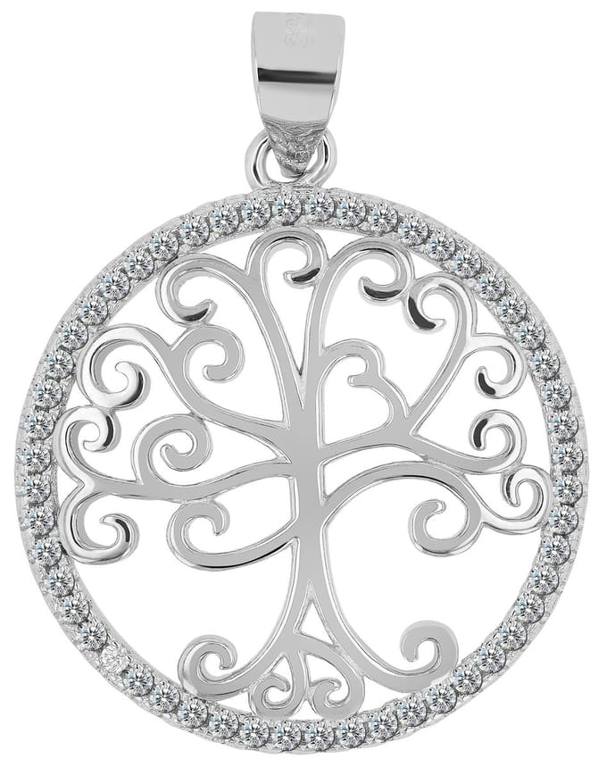AKZENT Akzent dames hanger "Kadidja" van 925 Sterlingzilver, gerhodineerd, duurzaam