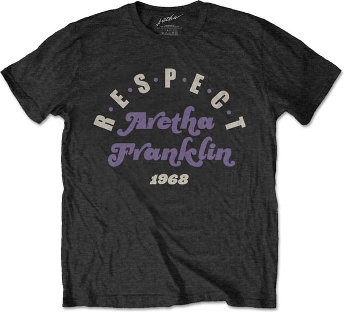 Aretha Franklin - Respect Heren T-shirt - L - Zwart