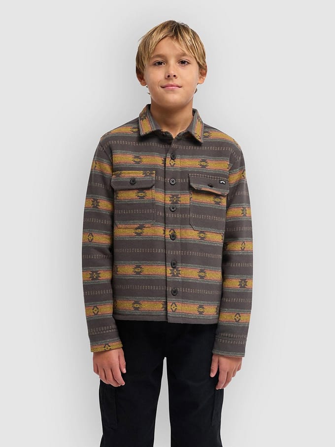 Billabong Offshore Lined Overshirt Kids Longsleeve T-S zwart
