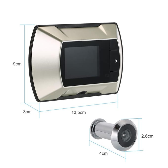 2,4  TFT LCD visuele monitor deur kijkgaatje draadloze kijkcamera digitale elektrische kijkgaatje deurbel