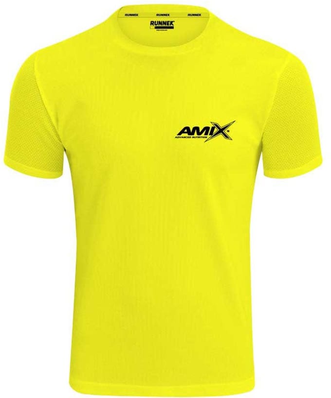 Amix Runfit T-shirt Met Korte Mouwen Geel 2XL Man