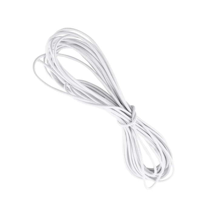10 Mètres Corde Élastique Bungee Solide Cordon de Choc Sangle d'Arrimage DIY Artisanat Fabrication de Bijoux(blanc) blanc