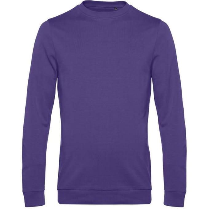 B&C Heren in sweatshirt (Stralend paars)