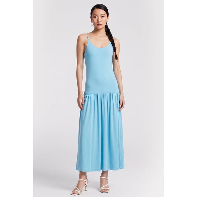 ARKET Monaco Dress Turquoise Größe: S | Maxikleider Outlet | Damen | Cyan